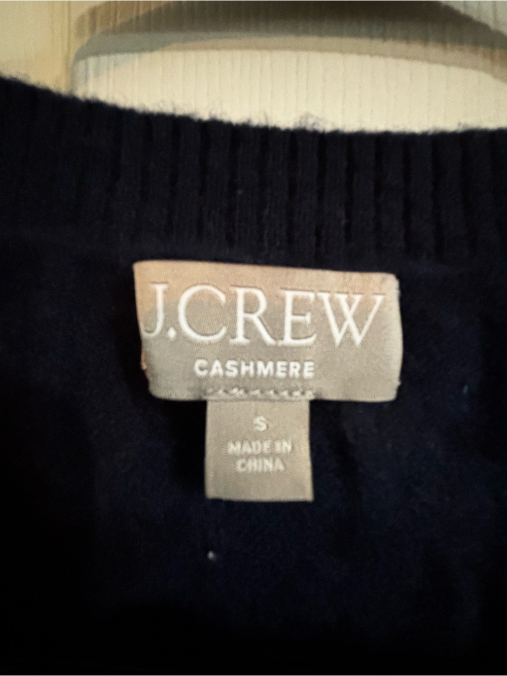 J. Crew Navy Cable-Knit Cashmere Button Vest with Gold-Tone Buttons - Picture 2 of 12
